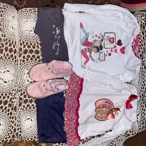 ISAAC MIZRAHI long sleeve Shirt its pink with white bbf design size 5/6